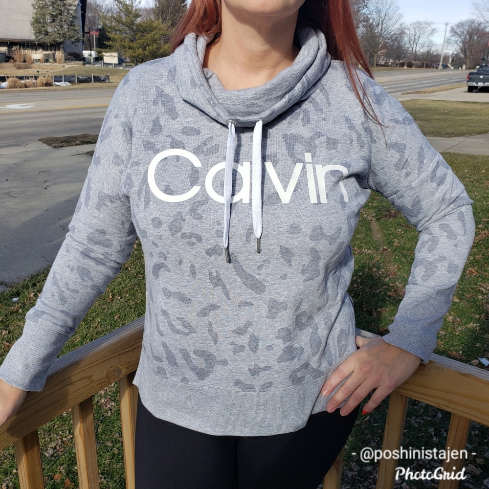 NWT Calvin Klein Cowl Neck Sweatshirt Small